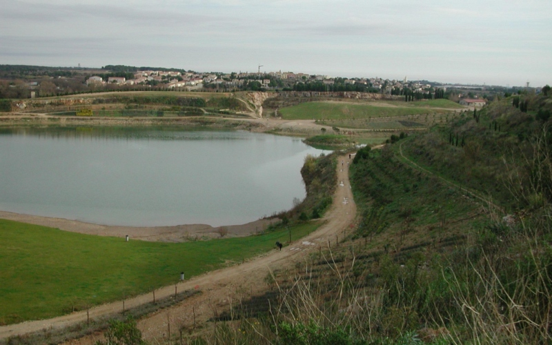 Le lac du Crès en 2000