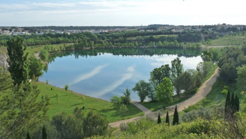 Le lac du Crès en 2013